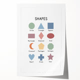 Modern Typography Wall Art - Geometric Shapes Poster Print