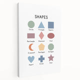 Modern Typography Wall Art - Geometric Shapes Poster Print