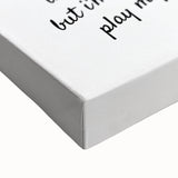 Romantic Typography Art Print - "Play My Ace" Canvas