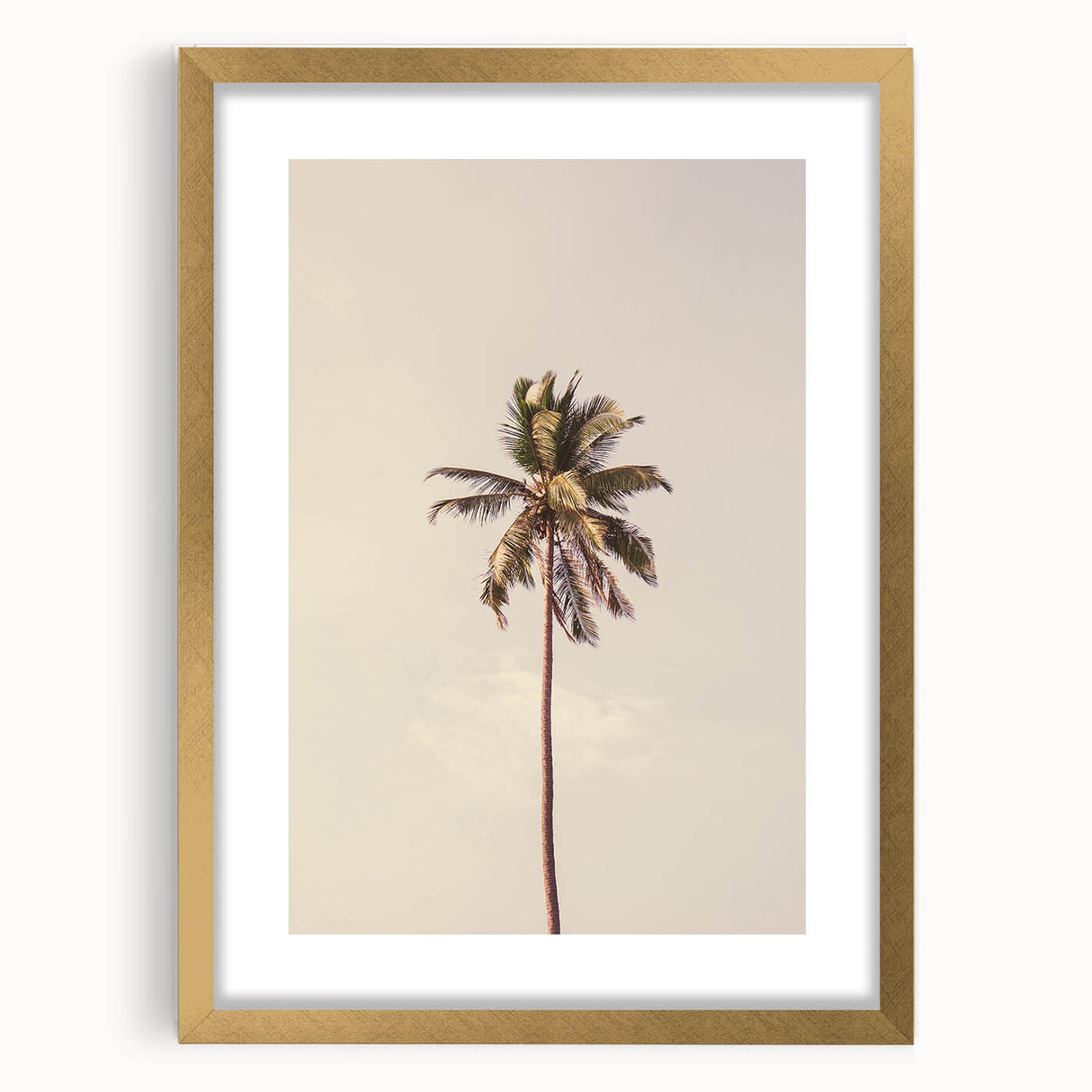 Extra large abstract art print in textured gold and white tones on a framed canvas, suitable for living room decor.