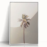 Art deco poster featuring a summer theme in pastel shades on a white acrylic frame, suitable for nursery wall art.