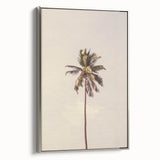 Landscape art painting on framed canvas depicting a summer scene in muted earth tones, ideal for living room decor.