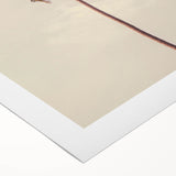 Art deco poster featuring geometric patterns in gold and black on rolled canvas.