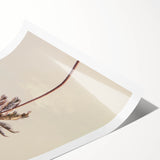 Extra large rolled canvas featuring line art flowers in black on a white background, suitable for large living room spaces.