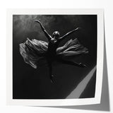 Leap of Grace – Elegant Emotive Ballerina Fine Art Wall Print