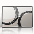 Modern Dining Room Art - Minimalist Black Ink Abstract Print
