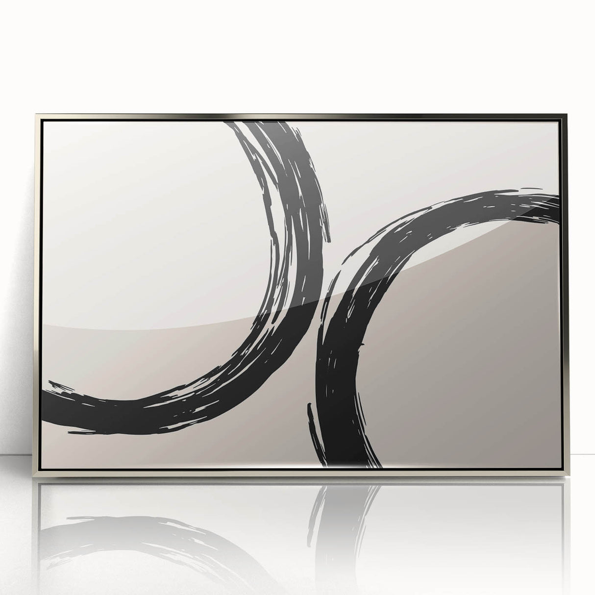 Modern Dining Room Art - Minimalist Black Ink Abstract Print