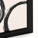 Modern Dining Room Art - Minimalist Black Ink Abstract Print
