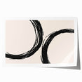 Modern Dining Room Art - Minimalist Black Ink Abstract Print