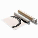 Modern Dining Room Art - Minimalist Black Ink Abstract Print