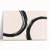 Modern Dining Room Art - Minimalist Black Ink Abstract Print