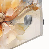 Elegant Floral Abstraction – Modern Living Room Wall Art