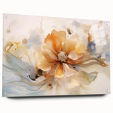 Elegant Floral Abstraction – Modern Living Room Wall Art