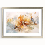 Elegant Floral Abstraction – Modern Living Room Wall Art