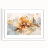 Elegant Floral Abstraction – Modern Living Room Wall Art