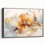 Elegant Floral Abstraction – Modern Living Room Wall Art