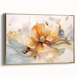 Elegant Floral Abstraction – Modern Living Room Wall Art