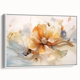 Elegant Floral Abstraction – Modern Living Room Wall Art