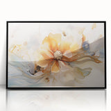Elegant Floral Abstraction – Modern Living Room Wall Art