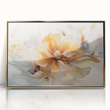 Elegant Floral Abstraction – Modern Living Room Wall Art