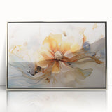 Elegant Floral Abstraction – Modern Living Room Wall Art