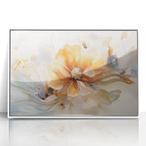 Elegant Floral Abstraction – Modern Living Room Wall Art