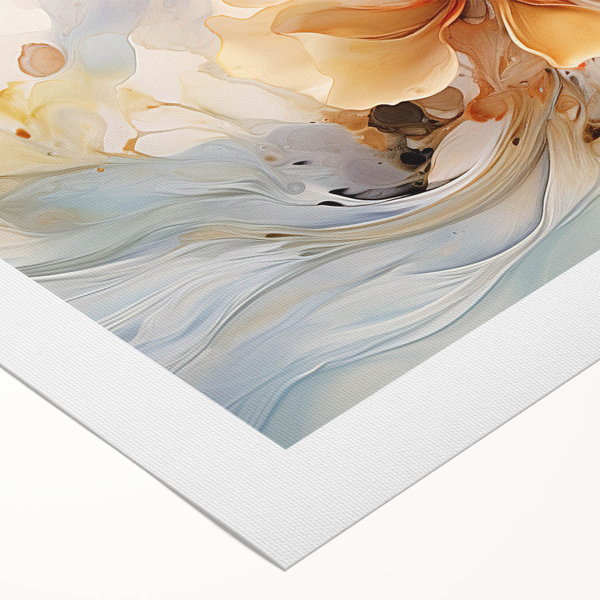 Elegant Floral Abstraction – Modern Living Room Wall Art