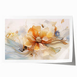 Elegant Floral Abstraction – Modern Living Room Wall Art