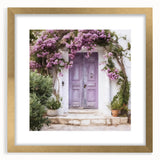 Extra large framed wall art depicting a textured abstract Greek door design in gold tones, ideal for living room decor.