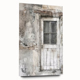 Acrylic print of a rustic Italian door in earthy tones, suitable for bedroom or dining room art.