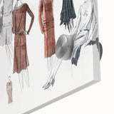 Timeless Art Deco Wall Art – 1920s Fashion Ensemble Illustration