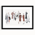 Timeless Art Deco Wall Art – 1920s Fashion Ensemble Illustration