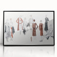 Timeless Art Deco Wall Art – 1920s Fashion Ensemble Illustration