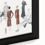 Timeless Art Deco Wall Art – 1920s Fashion Ensemble Illustration