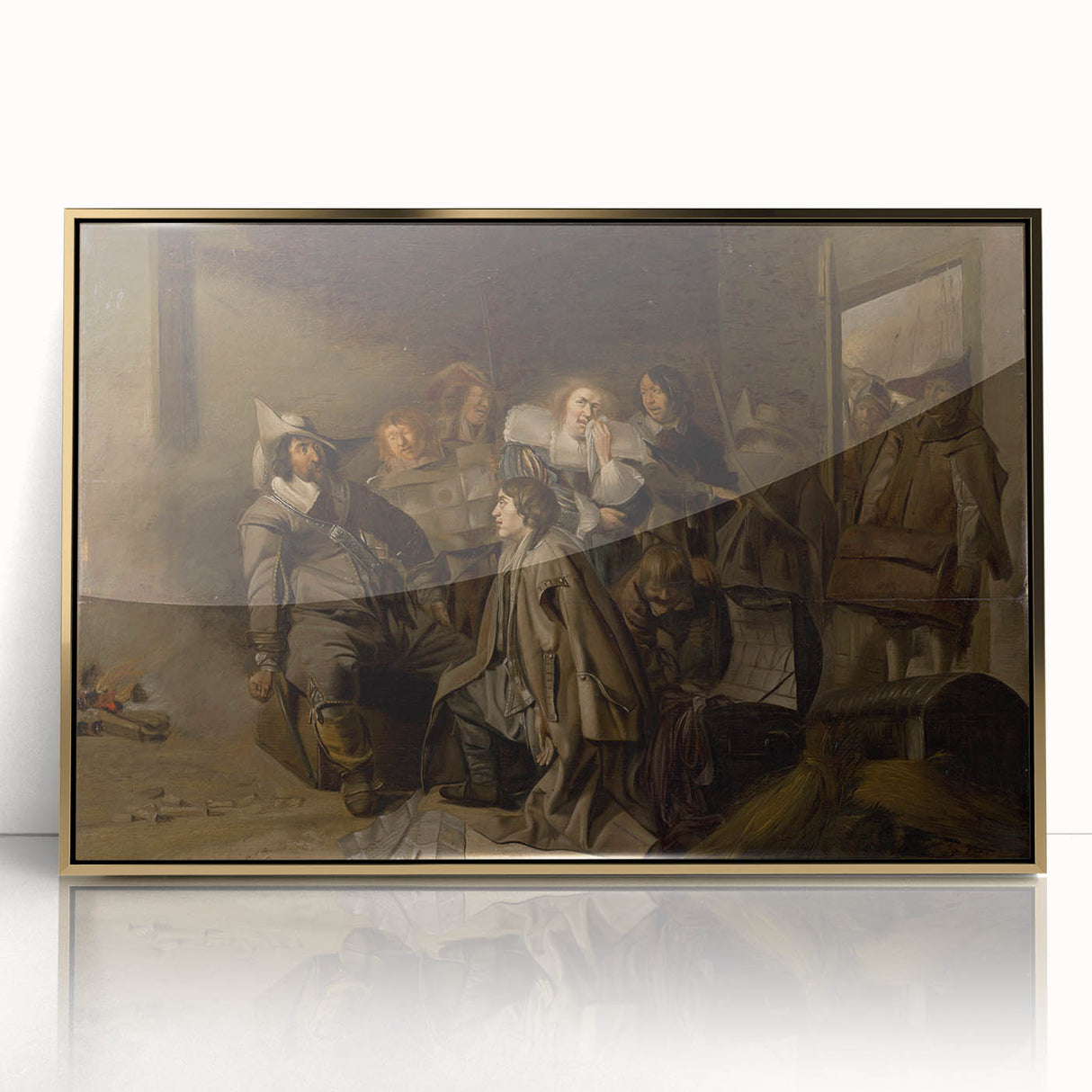 Baroque and Rococo Wall Art – Historical Scene Antique Art Print
