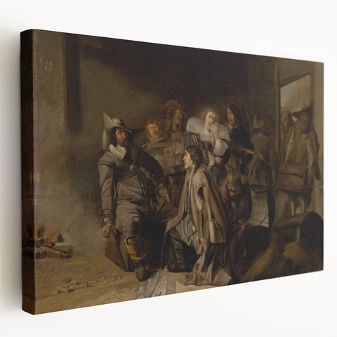 Baroque and Rococo Wall Art – Historical Scene Antique Art Print