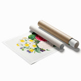 Neoclassical Camellia Narcissus Pansy Print - Floral Art by Redouté