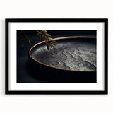 Extra large abstract art print featuring vibrant, textured colors on a black framed canvas, ideal for living room decor.