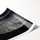 Extra large wall art featuring line art flowers in black and white on a rolled print, suitable for large living room decor.