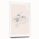 Large abstract wall art on acrylic glass featuring swirling blue and white patterns, ideal for bedroom or dining room decor.