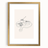 Extra large abstract art print with textured gold and beige tones on a framed canvas, ideal for living room decor.