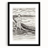 Expressionist Monochrome Art - Edvard Munch’s Alpha’s Despair Print