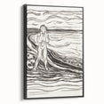 Expressionist Monochrome Art - Edvard Munch’s Alpha’s Despair Print
