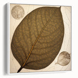 Framed canvas wall art featuring a vibrant floral and botanical design with colorful flowers and green leaves, set against a white background for a fresh, modern look. Ideal for home decor and adding a touch of nature to any room.