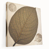 Stretched canvas wall art showcasing a vibrant floral and botanical design, featuring colorful flowers and lush green leaves, ideal for home decor enhancement.