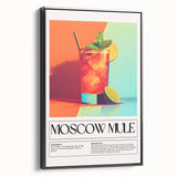 Black and white vintage poster art of a landscape on framed canvas, suited for bedroom wall decor.