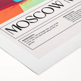 Art deco poster of assorted cocktails in pastel shades on rolled canvas, ideal for dining room wall art.