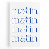 Large black and white stretched canvas featuring a minimalist typographic design about food, ideal for kitchen wall art.