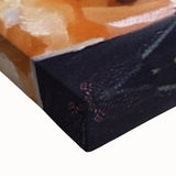 Black and white close-up photo of pastries on stretched canvas, ideal for bedroom wall decor.