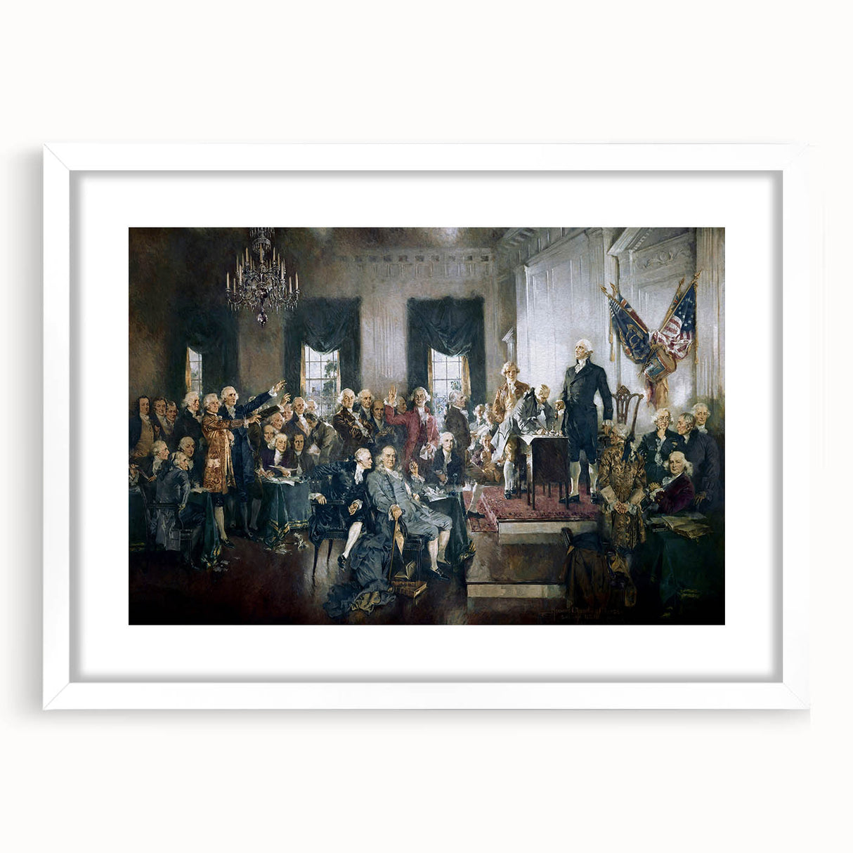 Constitutional Convention - Red, White, and Blue Wall Art
